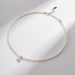 HEART PENDANT PEARL NECKLACE