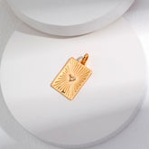 SQUARE TAG SOLID PENDANT