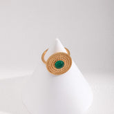 GOLDEN AGE CHALCEDONY RING