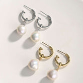 BAROQUE DROP PEARL EARRING- DUAL WEAR