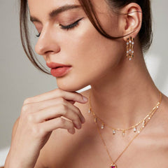 COLLIER EN PIERRE CAIA CZ