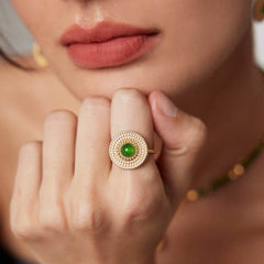 GOLDEN AGE CHALCEDONY RING