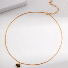 TIGER EYE PENDANT NECKLACE