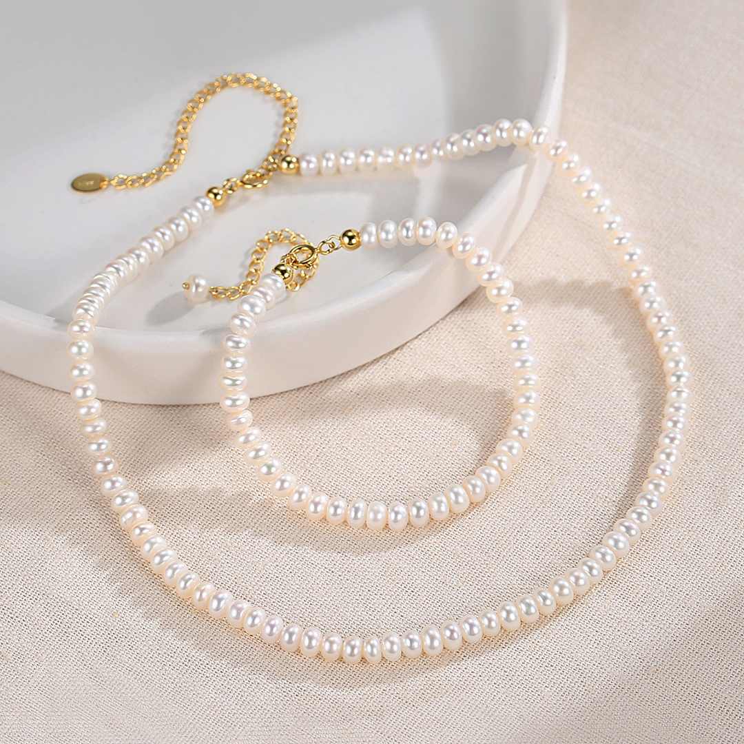 ELEGANT PEARL NECKLACE SET