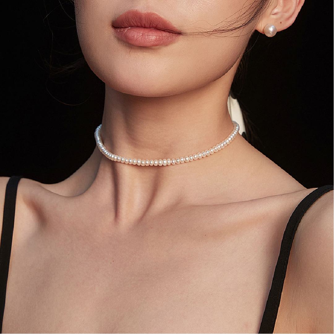 ELEGANT PEARL NECKLACE SET