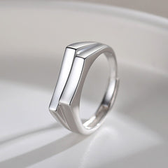 STERLING SILVER OPEN OVERLAY DESIGN RING