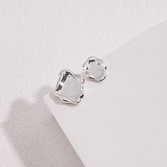 STERLING SILVER DISSYMMETRY STUD EARRINGS