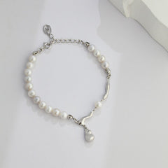 DROP SHAPED PEARL BRACELET