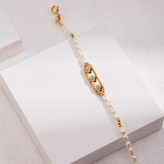 SPARKLING PEARL ADJUSTABLE BRACELET