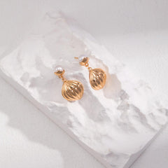 PEARL PUMPKIN EARRINGS