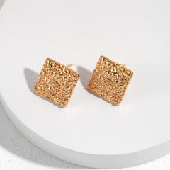 RETRO GOLDEN BLOCKS EARRINGS