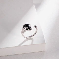 DEWDROP BLACK ONYX RING