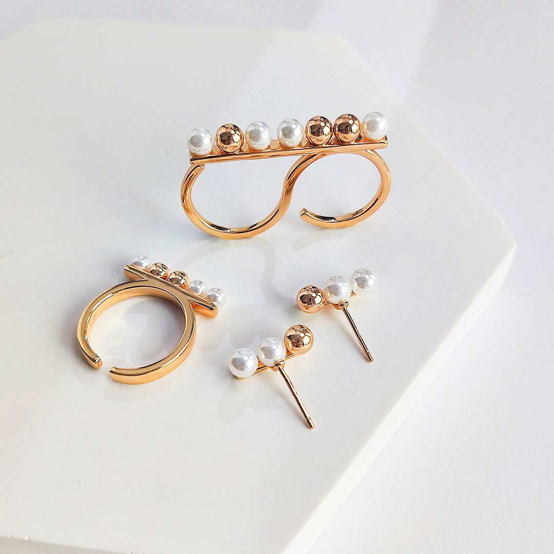 FRIENDSHIP SET DOUBLE FINGER RING