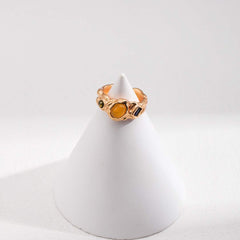 GOLDEN AGE CHARM YELLOW JADE RING