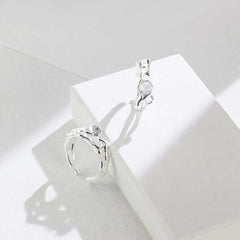 SILVER MOONSTONE BEST FRIENDS RINGS