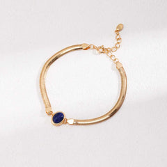 TIGER-EYE & LAPIS LAZULI BRACELET