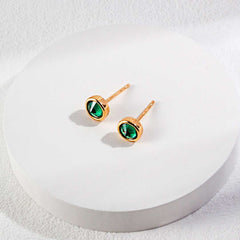 GREEN GOLD STUDS