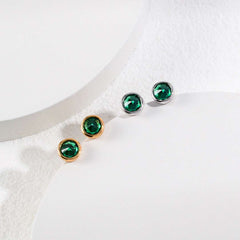 GREEN GOLD STUDS