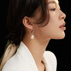 BAROQUE DROP PEARL EARRING- DUAL WEAR