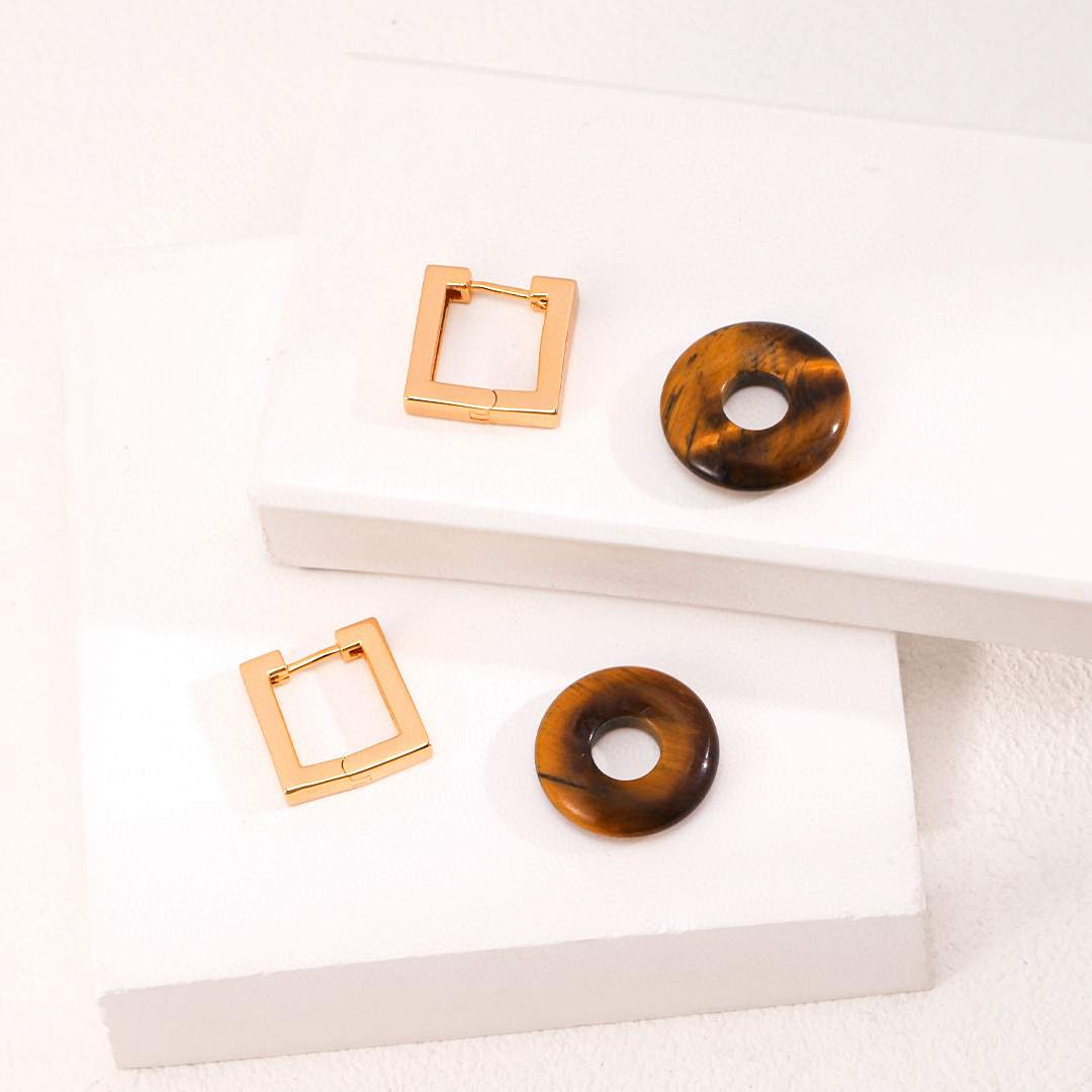 TIGER EYE EARRINGS- DUAL WEAR