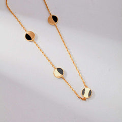 BLACK ONYX LONG NECKLACE