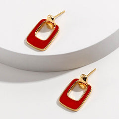 RED DROP EARRINGS