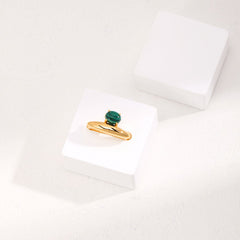 MALACHITE &  LAPIS LAZULI  RING