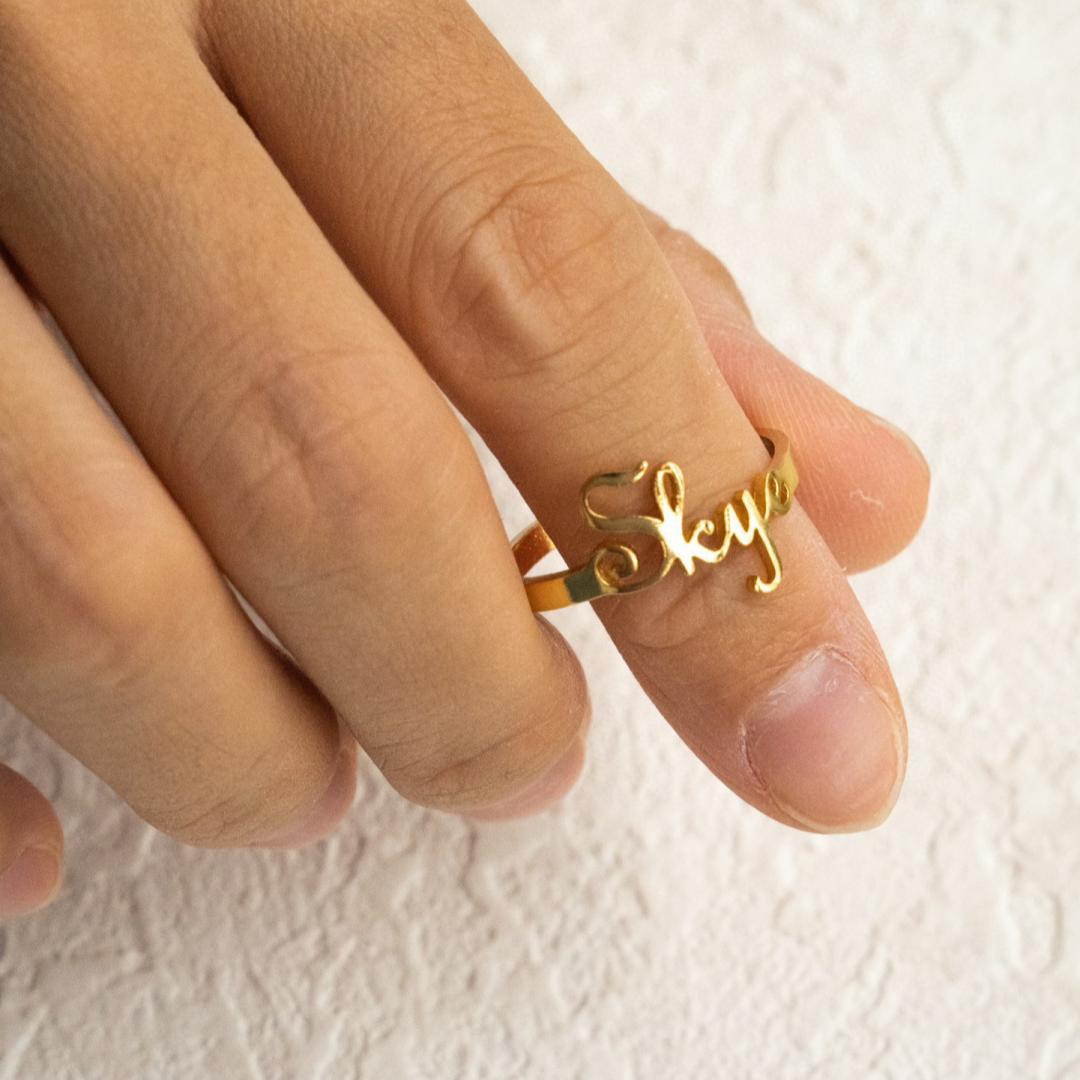 PERSONALIZED INITIAL RING