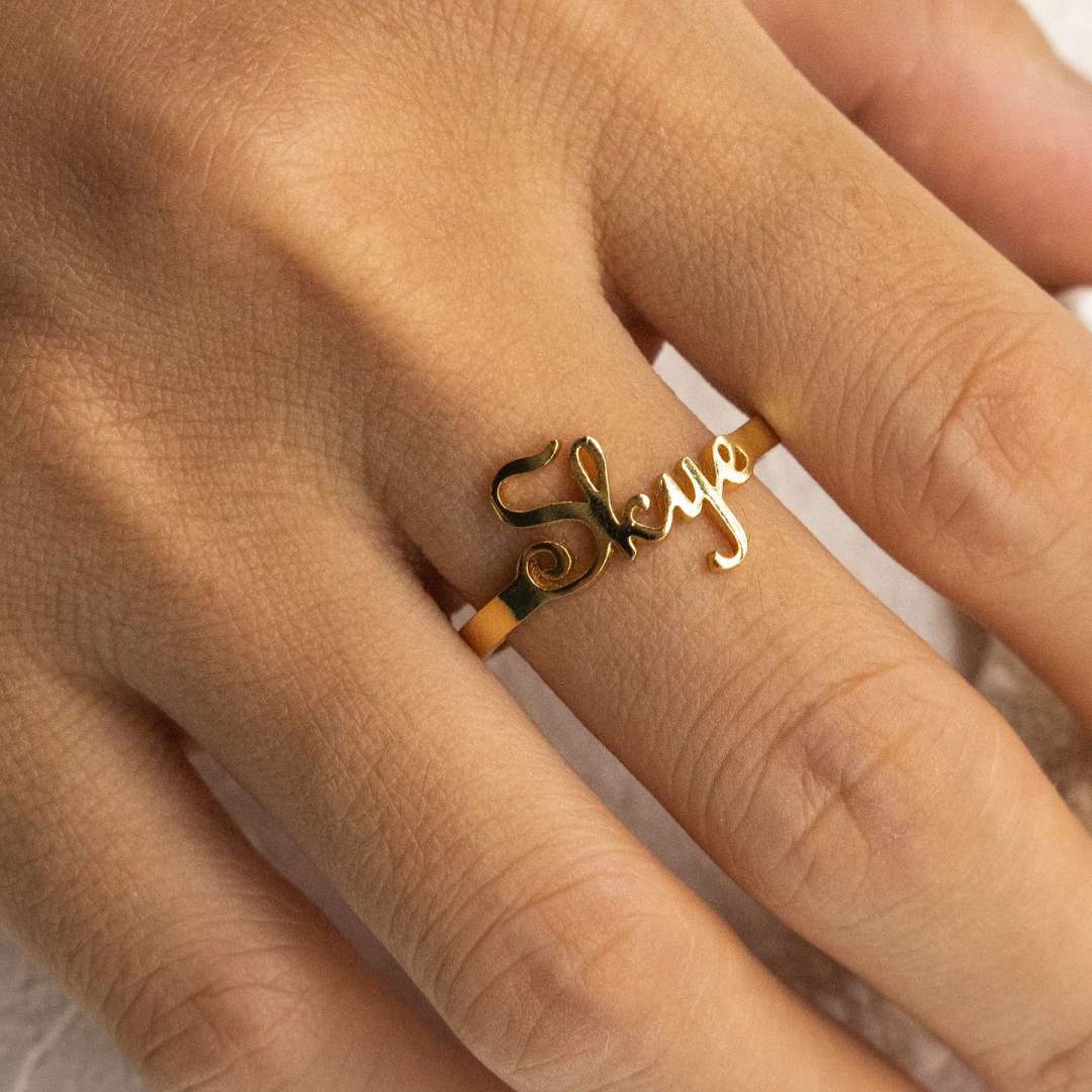 PERSONALIZED INITIAL RING