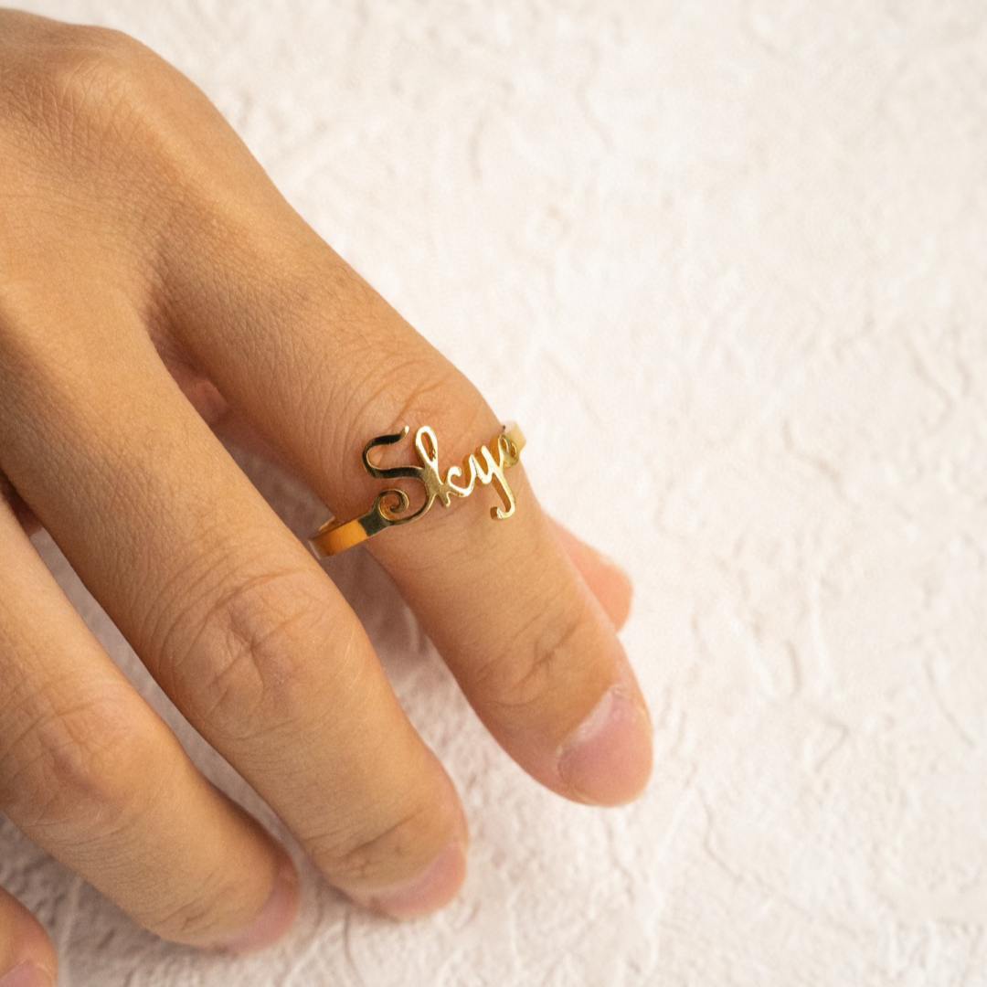 PERSONALIZED INITIAL RING