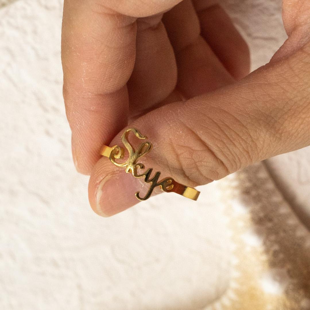 PERSONALIZED INITIAL RING