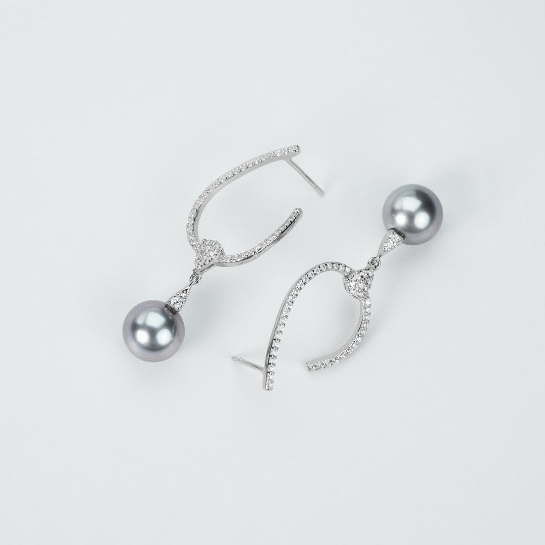 TAHITI PEARL EARRINGS